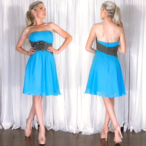 Allure Bridals Dresses & Skirts - Allure Blue Bridesmaid Formal Dress